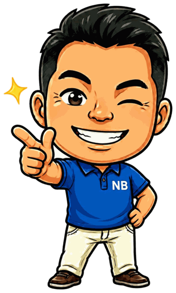 5つを指さすNOBU